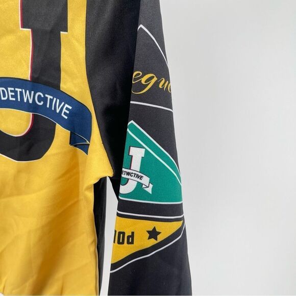 Women’s Colorblock Snap Front Lightweight 90s Letterman Varsity Jacket Small - Picture 7 of 12